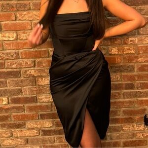 Bardot Black Strapless Dress
